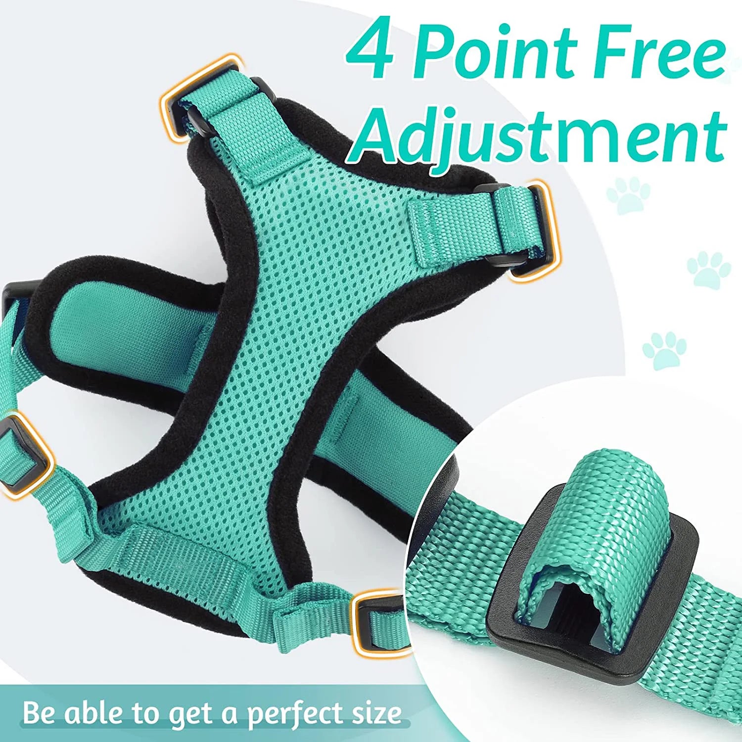 Cat Harness and Leash – Escape-Proof Soft Adjustable Vest with Easy Control