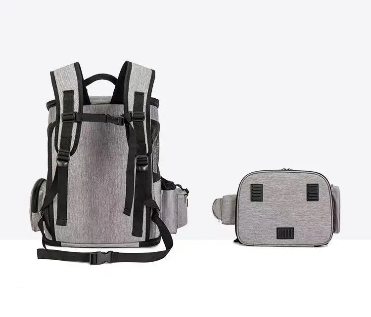 Breathable Expandable Pet Carrier Backpack – Foldable Cat & Dog Travel Bag with Large Capacity for Outdoor Trips & Vet Visits