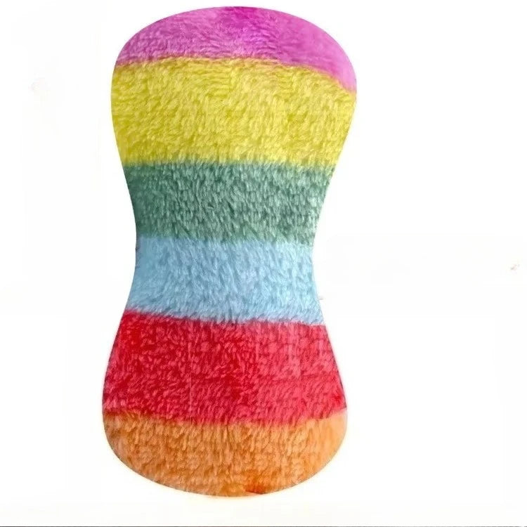 Plush Animal Squeaky Dog Toy – Bite Resistant Corduroy Chew Toy for Small & Large Dogs, Puppy Training Toy