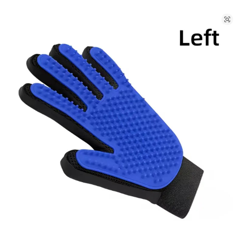 Pet Grooming Glove 🐾 Deshedding & Massage Brush for Dogs & Cats