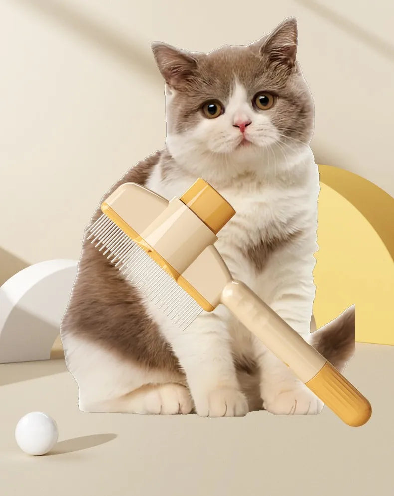 Self-Cleaning Dog & Cat Brush 🐾 Pet Hair Remover Comb