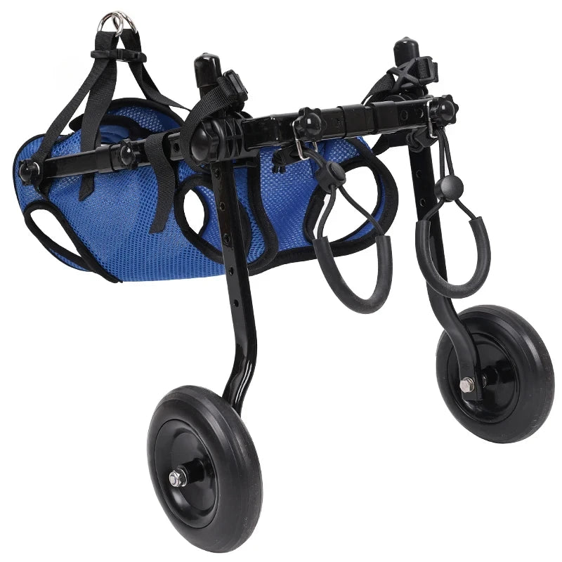Adjustable Pet Wheelchair Cart – Mobility Aid with Wheels for Disabled Dogs and Cats