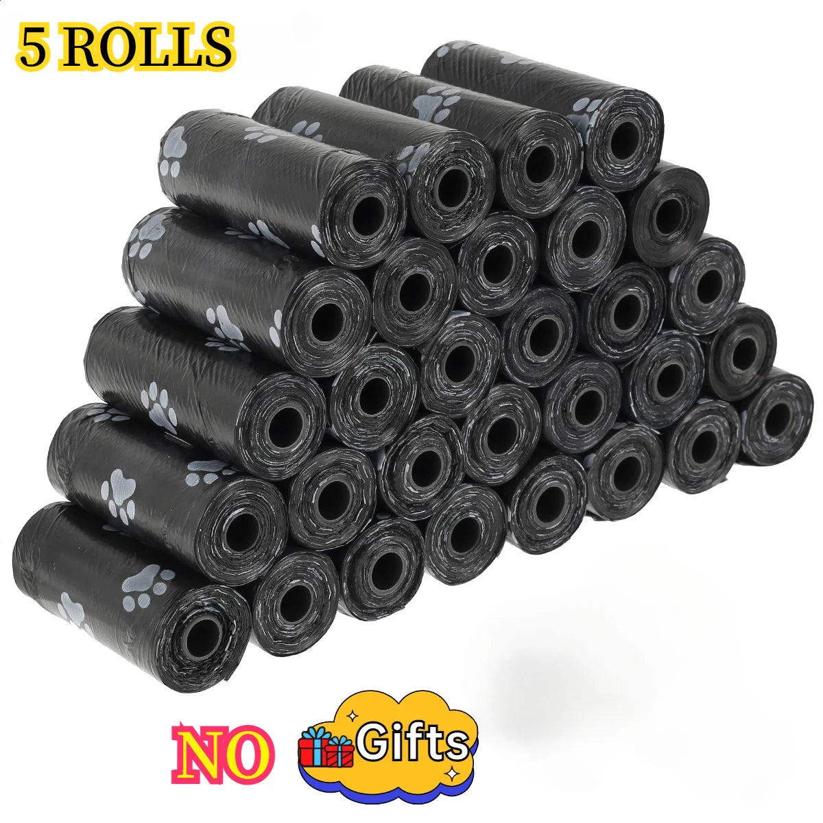 10/30 Roll Dog Poop Bags – Leak-Proof Pet Waste Bags for Outdoor Cleaning, 15 Bags per Roll Refill Garbage Bag Set