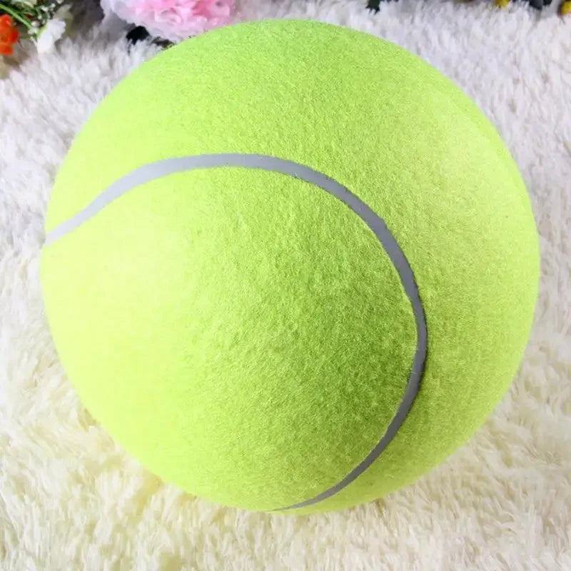 Jumbo Dog Tennis Ball – 7/8/9.5" Plush Chew Toy for Large Dogs & Training