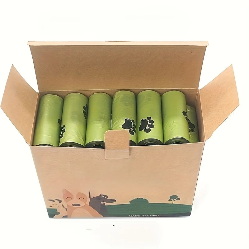 36 Rolls (540 Bags) Leak-Proof Dog Poop Bags – Paw Print Design Pet Waste Bags for Outdoor Cleaning