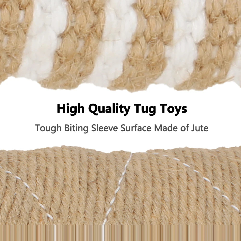 Durable Dog Bite Training Tug Toy with Dual Rope Handles – Chew-Resistant Dog Bite Pillow for Obedience & Agility Training