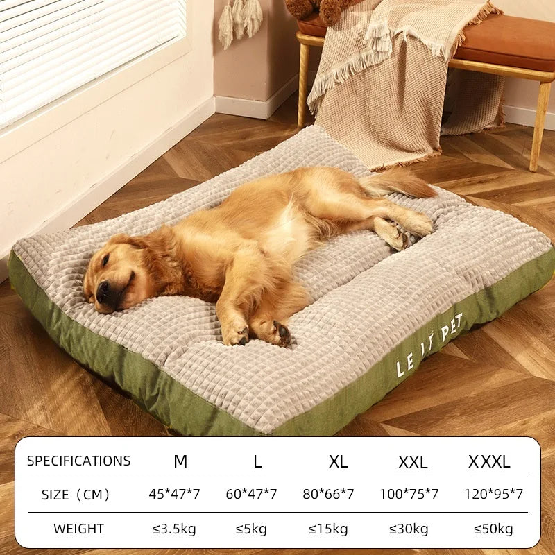HOOPET Warm Dog Sleeping Bed – Soft Fleece Detachable Blanket Cushion for Small, Medium & Large Dogs