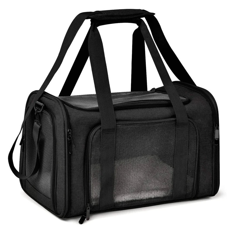 Portable Soft-Sided Pet Carrier Bag – Airline Approved Dog & Cat Travel Backpack for Outgoing Trips