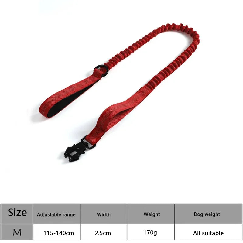 Adjustable Tactical Dog Collar & Traction Rope