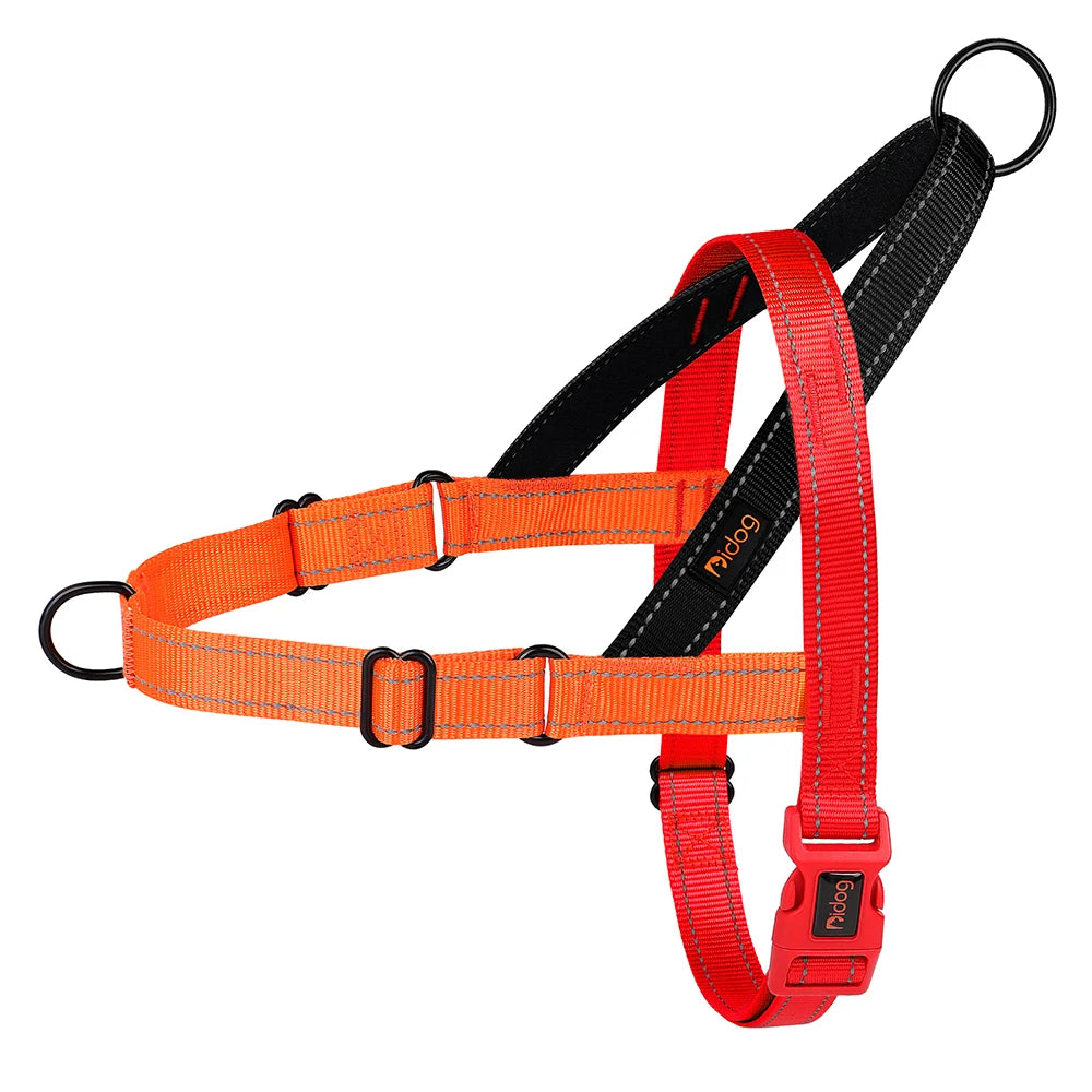 🐶 Reflective No-Pull Nylon Dog Harness – Adjustable Vest for Small to Large Dogs 🐾