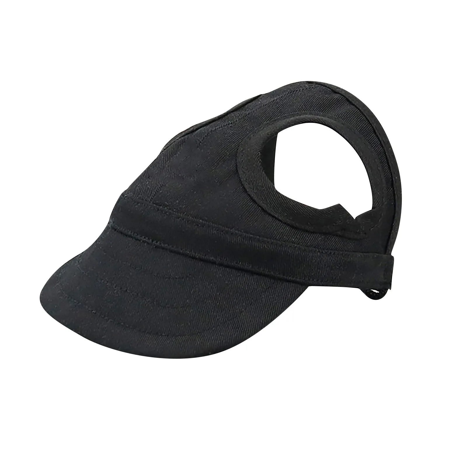 Small Dog Summer Baseball Cap – Oxford Fabric Puppy Visor Hat with Ear Holes, Adjustable Sun Protection Cap for Outdoor Use