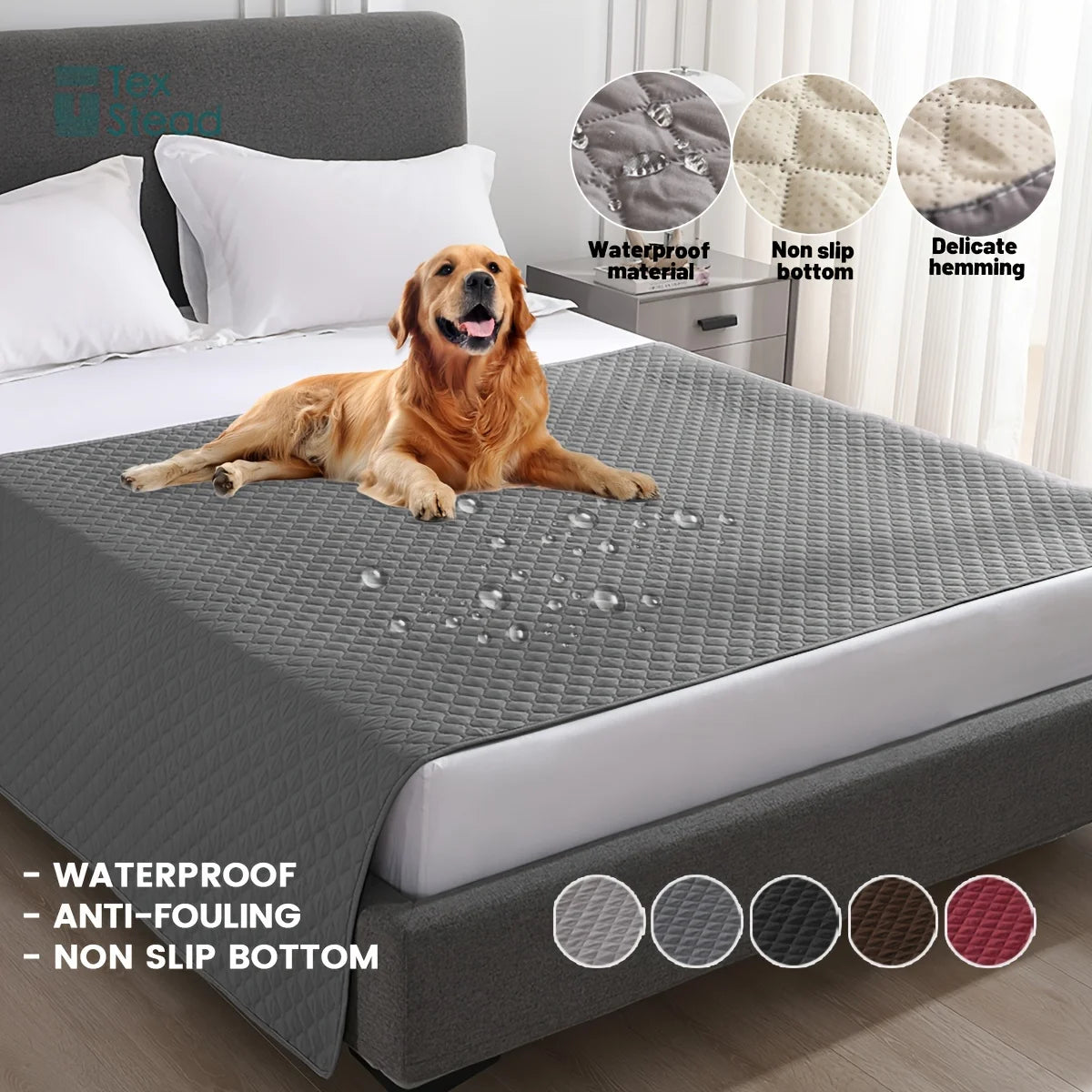 Anti-Leaking & Non-Slip Dog Bed Cover