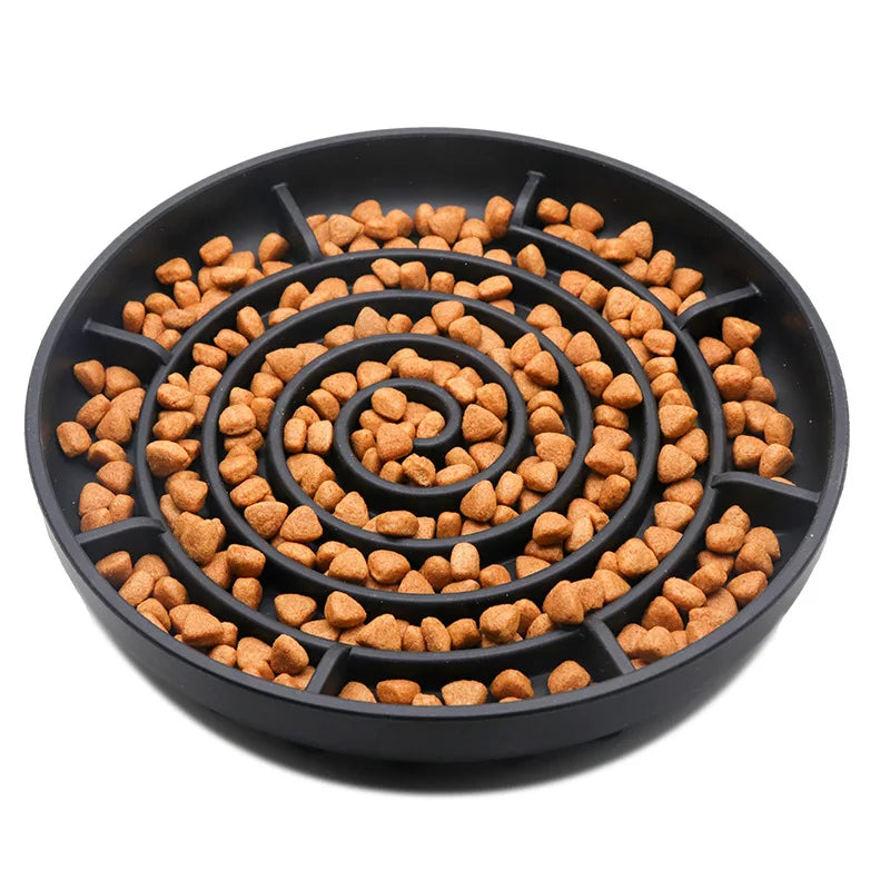 Slow Feeder Pet Bowl – Anti-Slip & Anti-Choking for Cats & Puppies 🐾🍽️