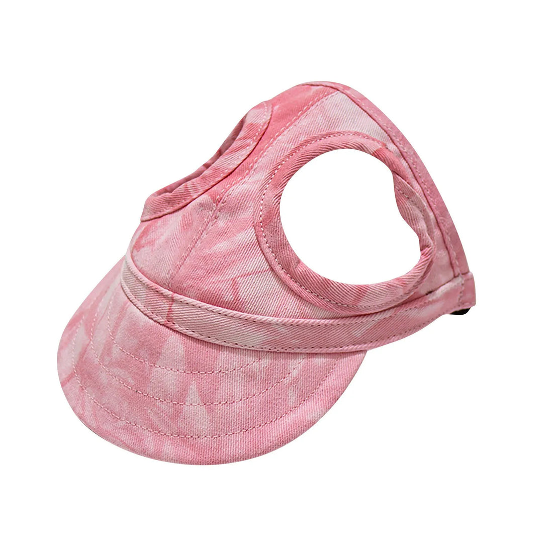 Small Dog Summer Baseball Cap – Oxford Fabric Puppy Visor Hat with Ear Holes, Adjustable Sun Protection Cap for Outdoor Use
