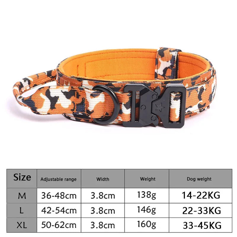 Adjustable Tactical Dog Collar & Traction Rope