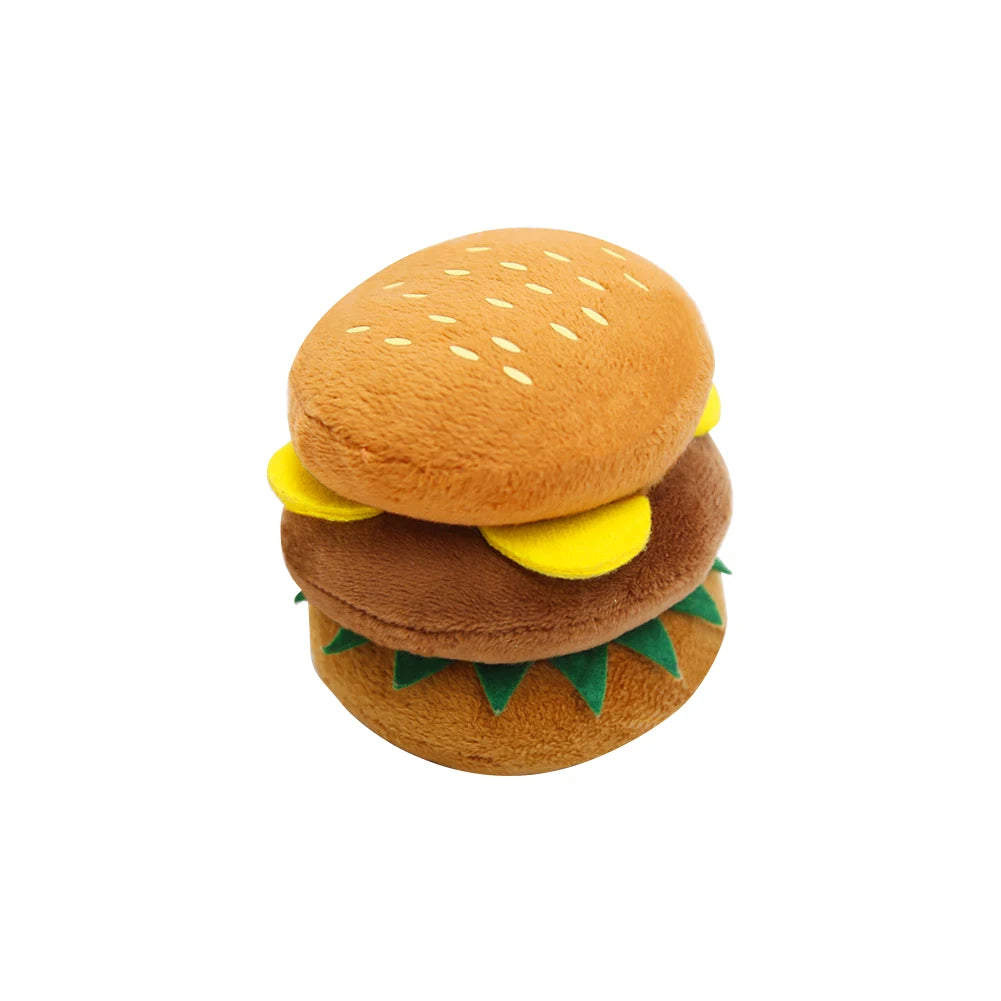 🐶 1Pc Pet Toys Fruit & Animal Cartoon Plush Squeaky Toy 🍓🐾