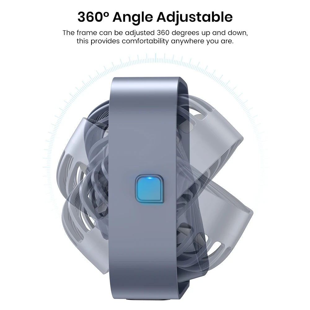 🌬️ TOPK USB Desk Fan – Portable Mini Fan with 3 Speeds | Quiet Cooling Fan for Home, Office, Desktop