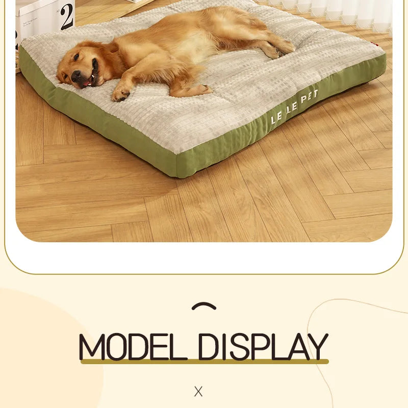 HOOPET Warm Dog Sleeping Bed – Soft Fleece Detachable Blanket Cushion for Small, Medium & Large Dogs