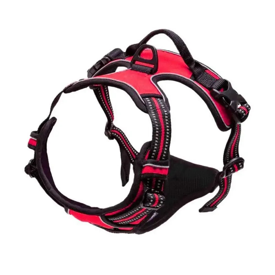 🐕 Heavy Duty No Pull Dog Harness – Front Clip, Reflective, with Easy-Control Handle