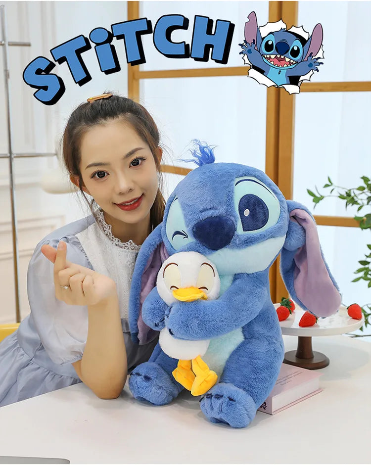 🧸 Disney Lilo & Stitch Plush Toy – Large 30cm-60cm Stuffed Cartoon Doll