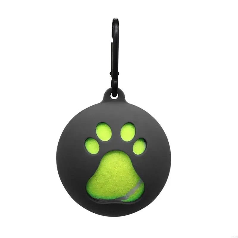 QXNB Tennis Ball Holder with Dog Leash Attachment – Hands-Free Pet Ball Cover Holder for Walks & Training