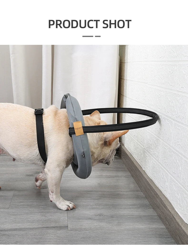 Blind Dog Collar Safety Harness – Adjustable Reflective Anti-Collision Guide Ring for Blind Dogs & Cats