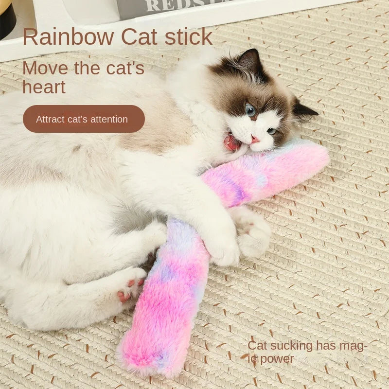 Interactive Cat Kick Sticks – Plush Catnip Toy for Teeth Cleaning & Indoor Play