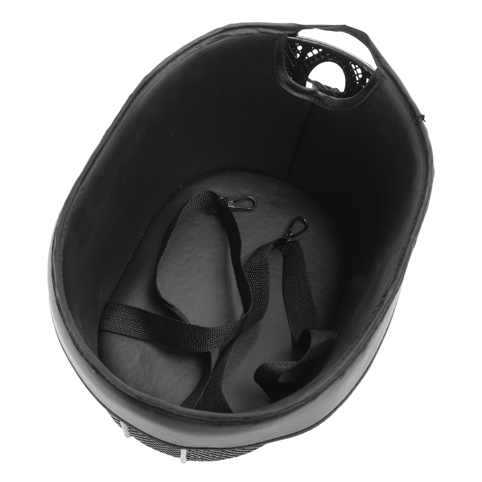 Dog Bike Basket – Portable Front Mount Pet Carrier for Bike with Sponge Liner & Safety Strap for Small Dogs & Cats