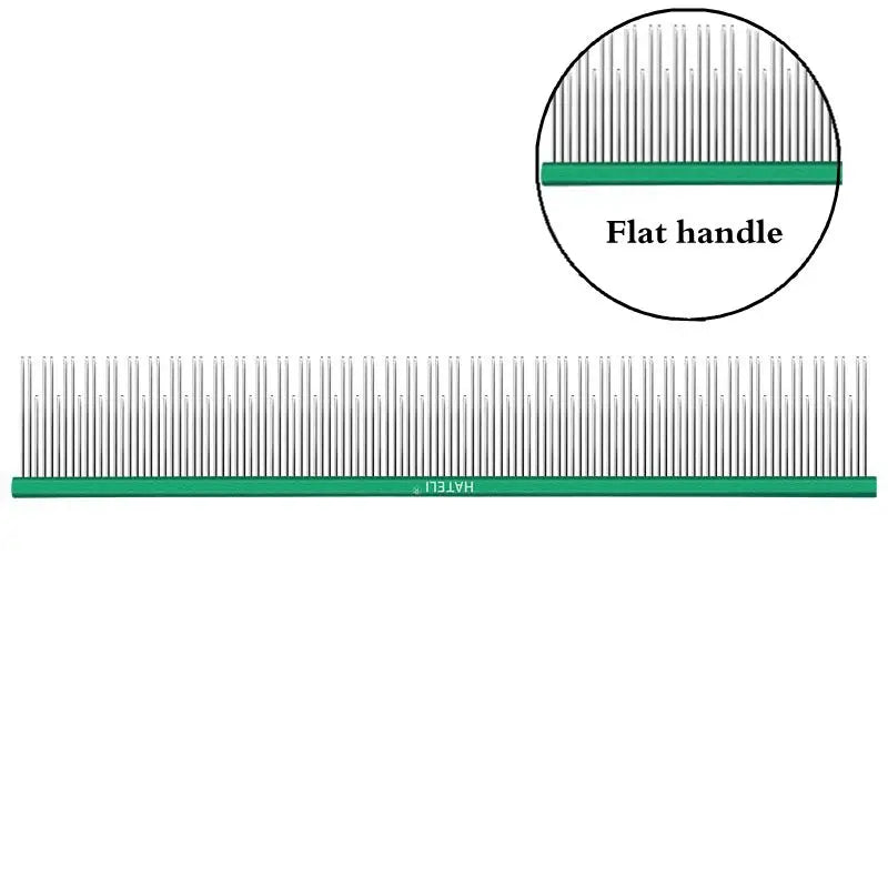 22cm Stainless Steel Pet Grooming Comb for Dogs & Cats