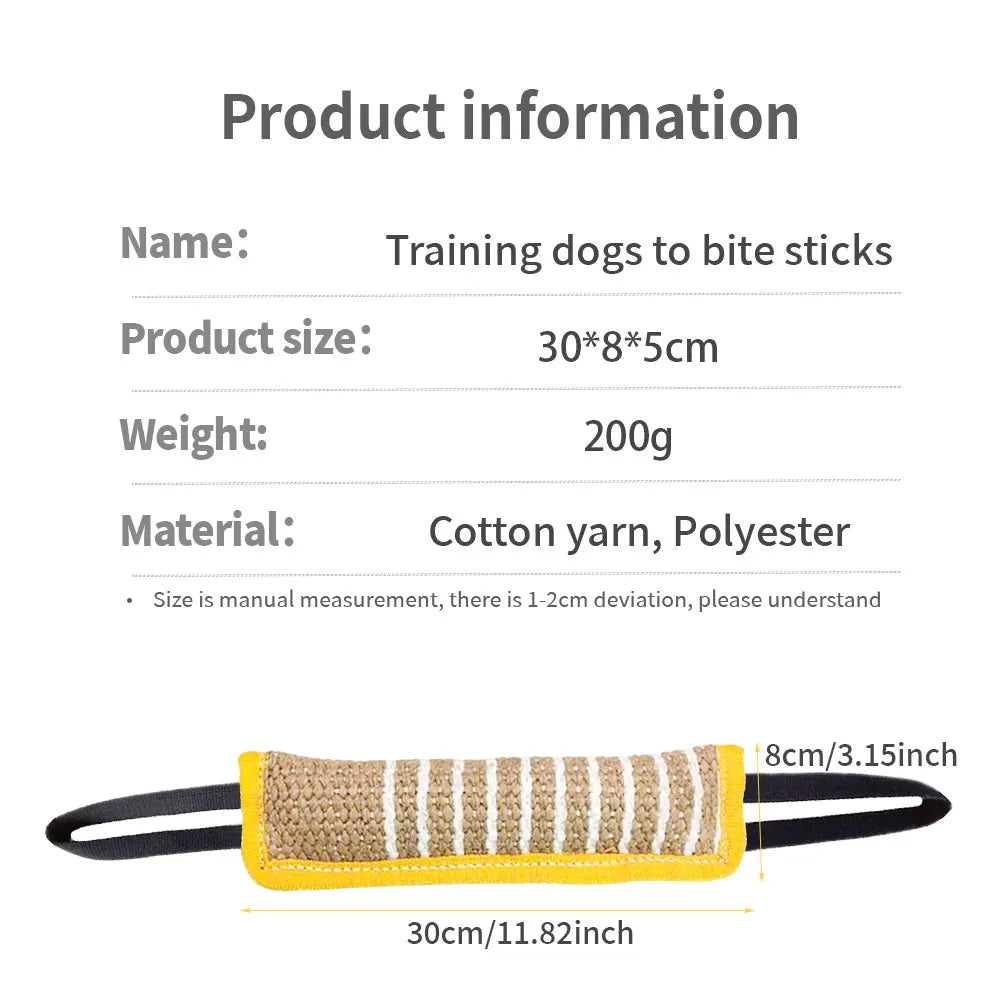 Jaoseko Dog Bite Training Stick – Durable Tug Toy for Dog Training, Teeth Cleaning & Target Play