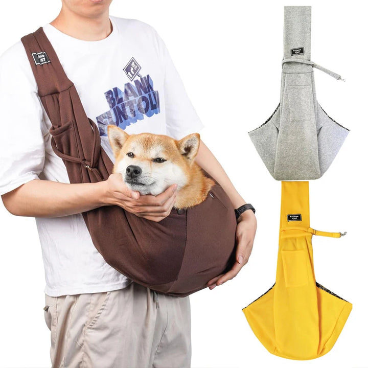 Pet Travel Shoulder Bag – Hands-Free Sling Carrier for Dogs & Puppies