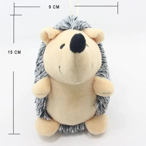 Hedgehog Plush Dog Toy – Squeaky & Bite-Resistant 🦔🐾