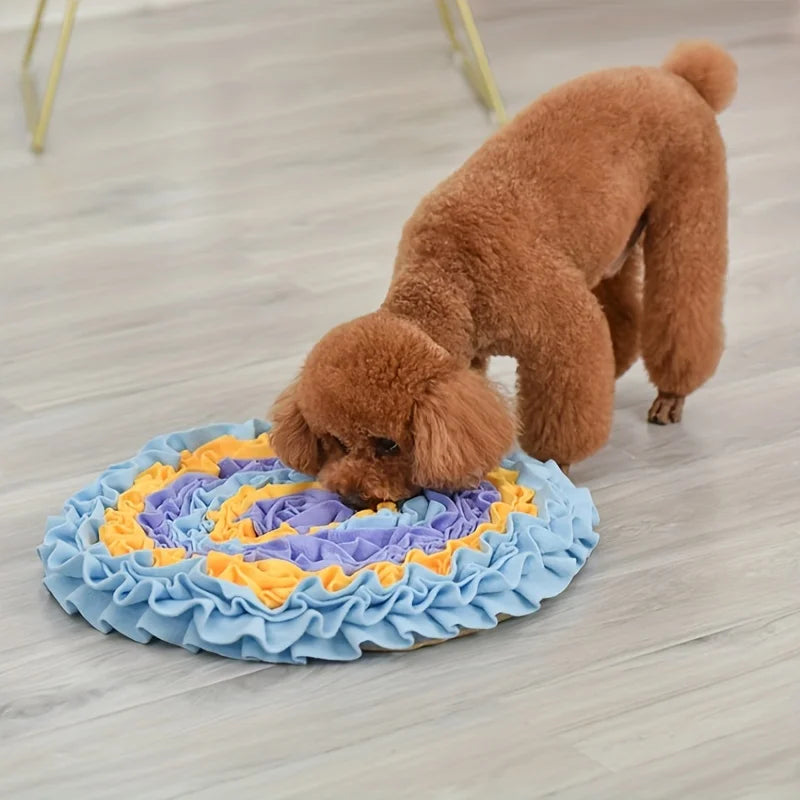 Dog Snuffle Mat – Brain-Stimulating Slow Feeder for Dogs, Anxiety Relief & Boredom Buster