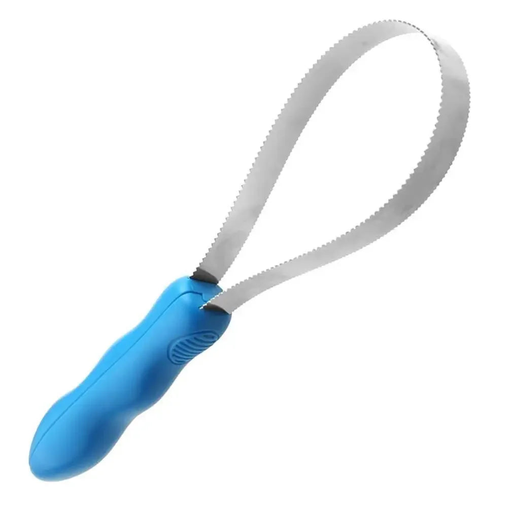 Dual-Sided Metal Shedding Blade – Pet Grooming Sweat Scraper Brush for Dogs & Horses