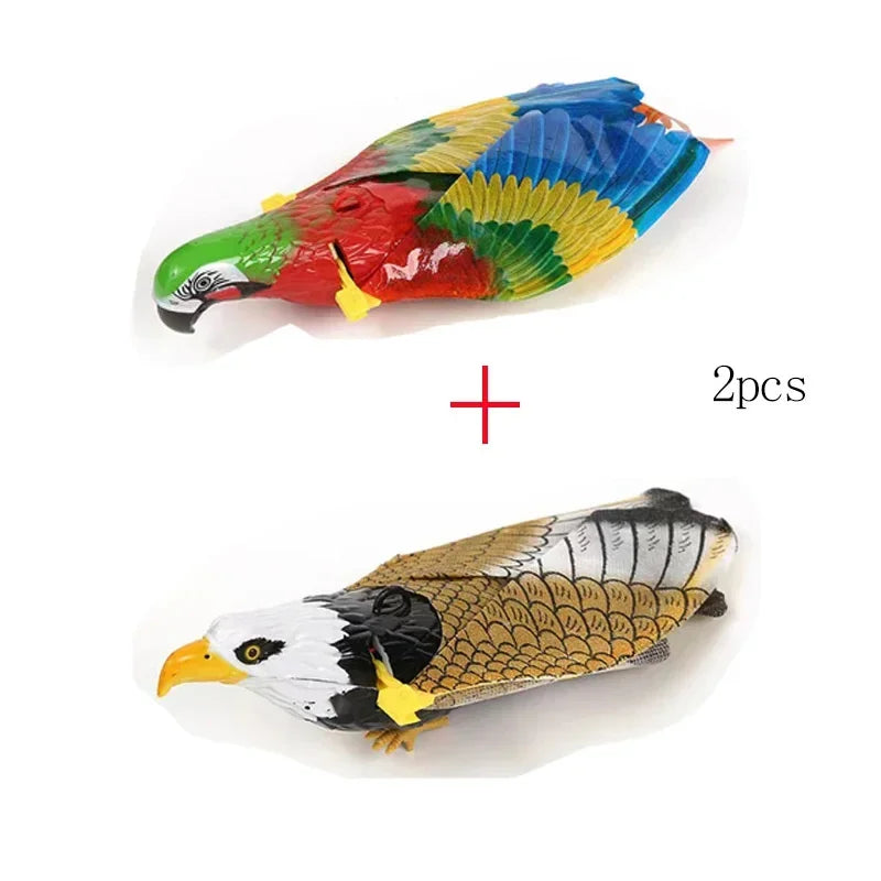 Electric Hanging Flying Bird Cat Toy – Interactive Simulated Eagle with Scratch Rope