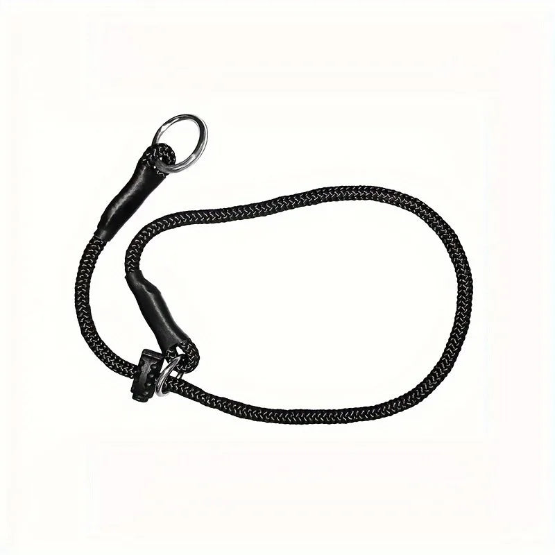 Polyester Dog Training Leash – Durable Adjustable Slip Loop Collar