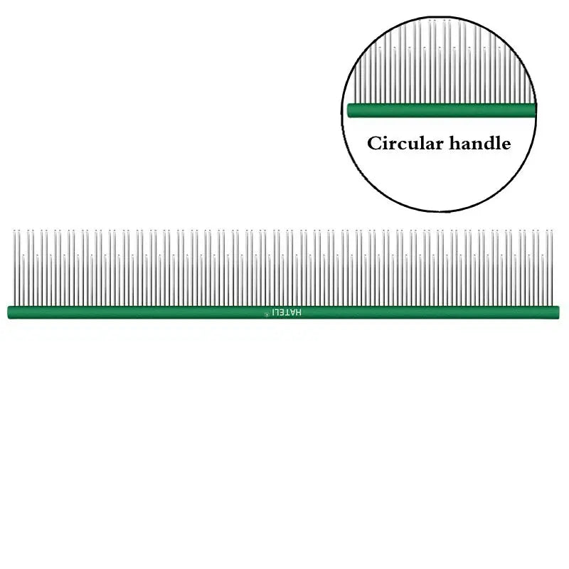 22cm Stainless Steel Pet Grooming Comb for Dogs & Cats