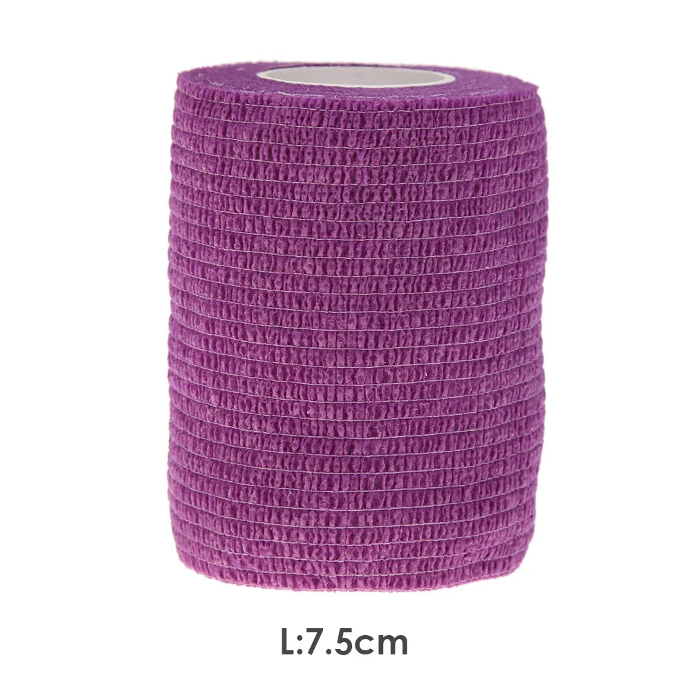 Rose Red Heart Pet Medical Bandage – Elastic First Aid Wrap for Dogs & Cats | Non-Woven Self-Adhesive Vet Tape