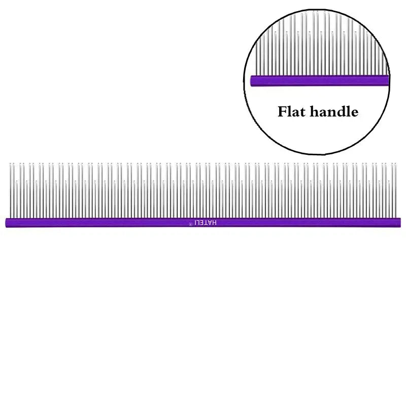 22cm Stainless Steel Pet Grooming Comb for Dogs & Cats