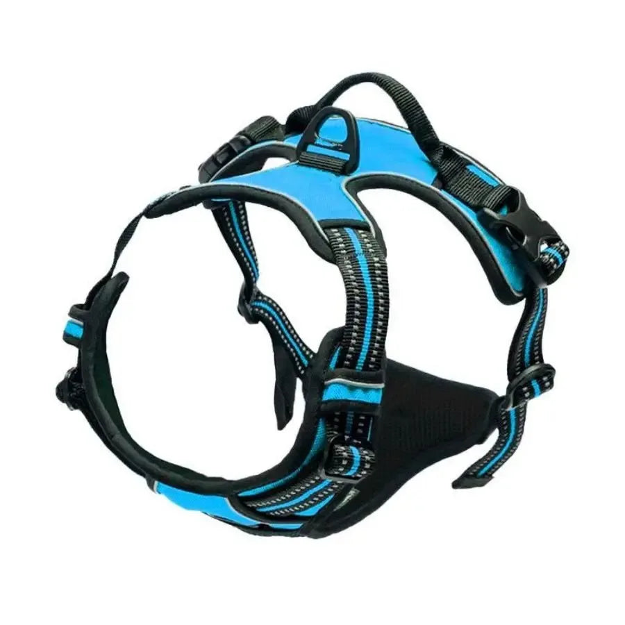 🐶 All-in-One Dog Collar, Harness & Leash Set – Leather Design for Small & Medium Dogs