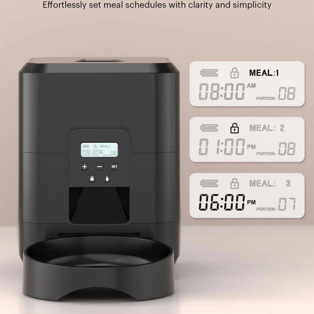 Smart Automatic Pet Feeder – Timed & Slow Feed for Cats & Dogs 🐾⏱️