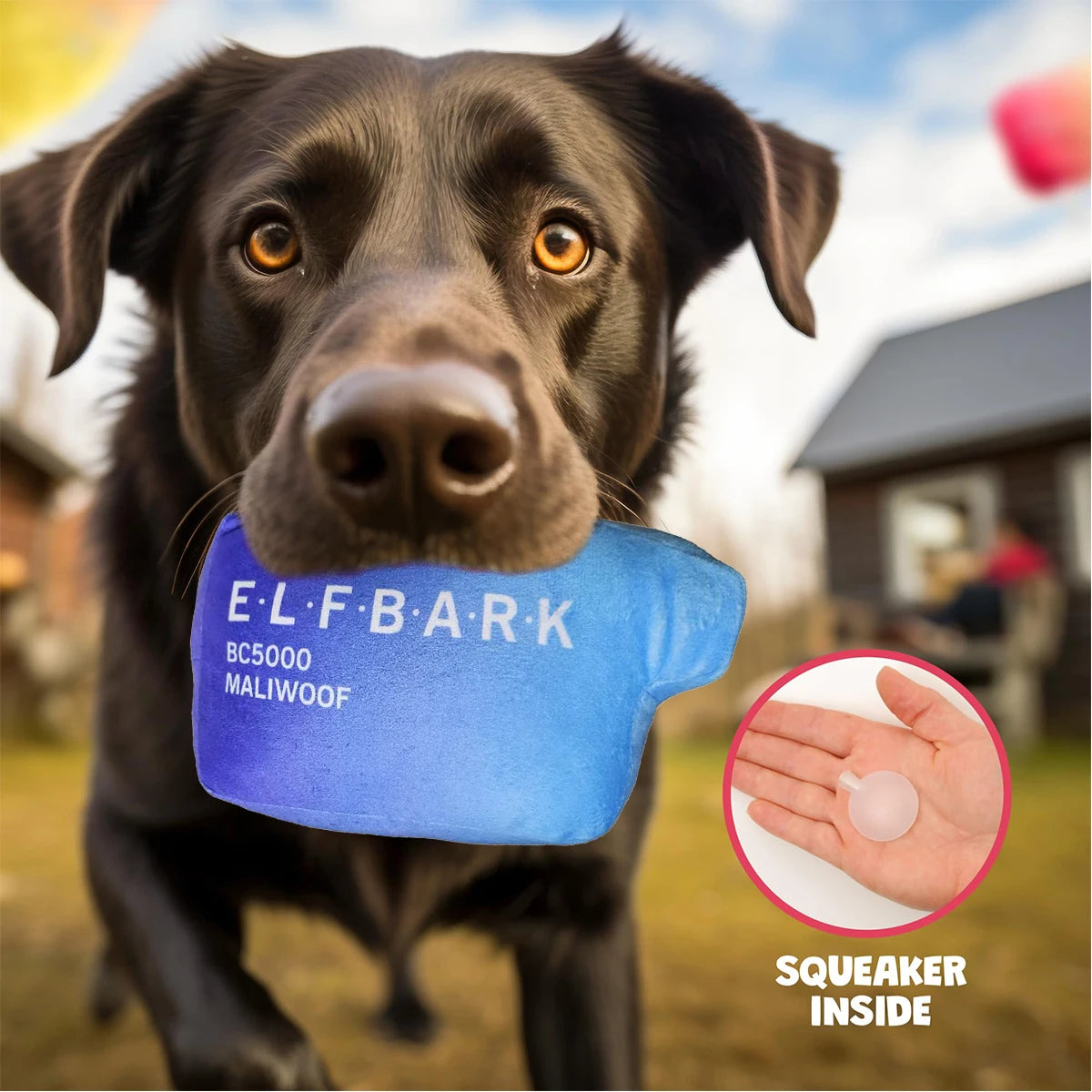 Funny Dog Toys with Squeaker – Cute Parody Plush Puppy and Dog Toys for Small, Medium & Large Dogs