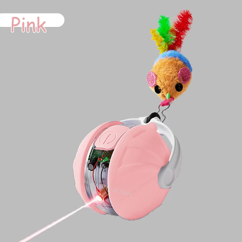 Infrared Interactive Cat Ball Toy – Rechargeable Rolling Tail Toy Imitating Mouse