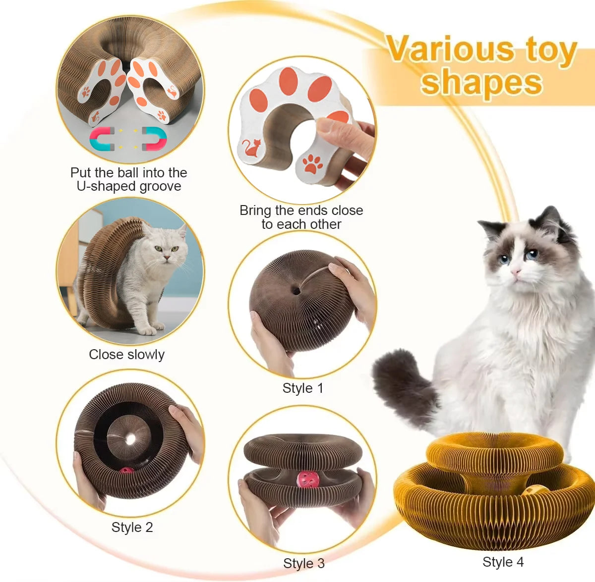 🐾 Magic Cat Scratch Organ Board – 3-in-1 Cat Claw Grinding, Climbing & Play Toy