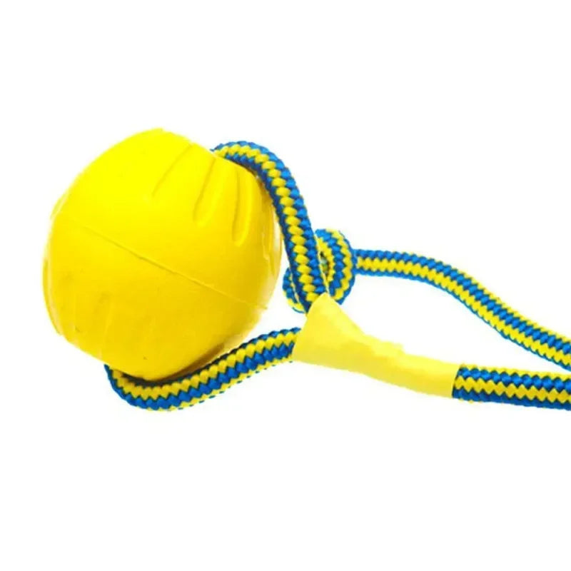 Indestructible Chew Ring Toy – Bite-Resistant Rope Ball for Dogs