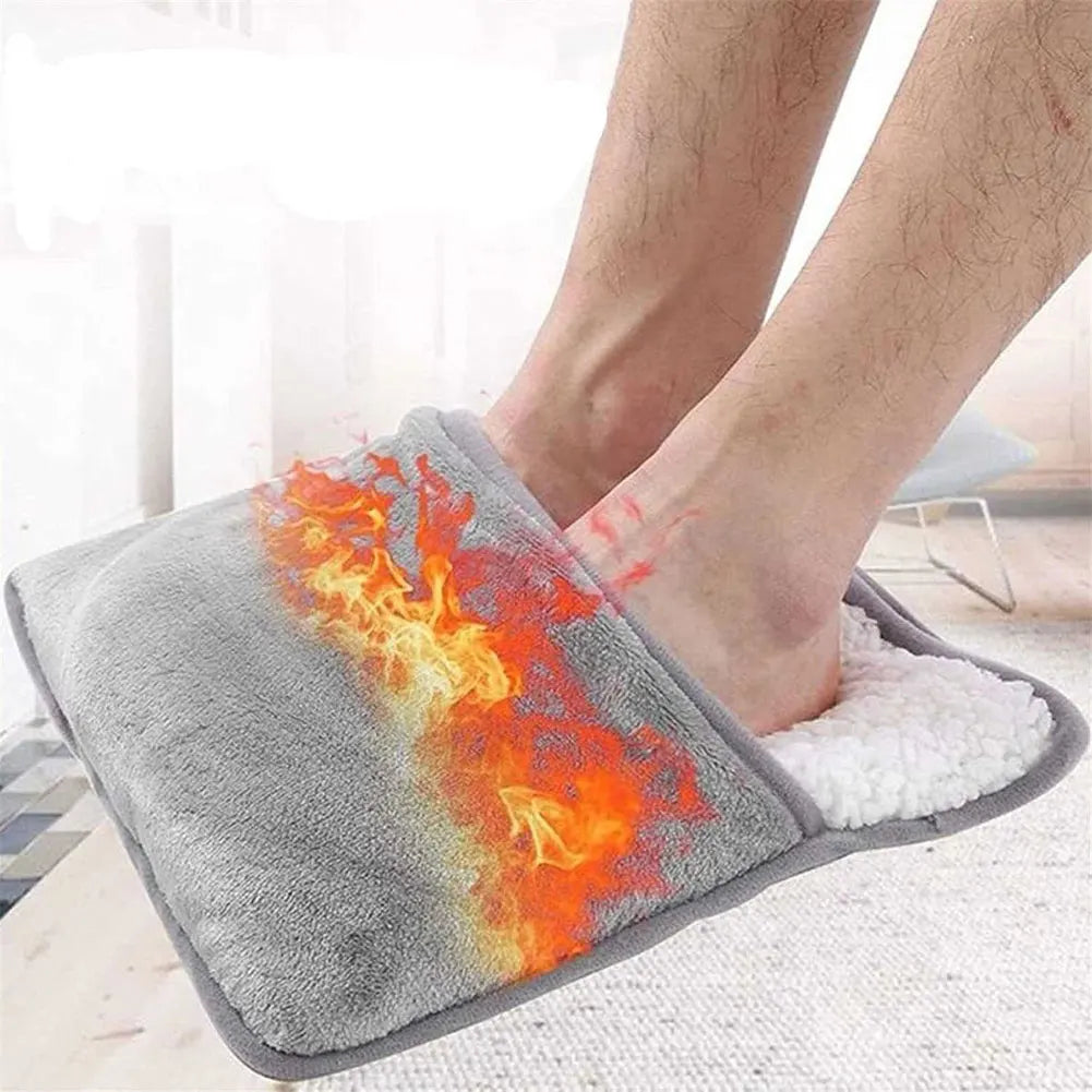 🔥 Winter Electric Foot Heating Pad – USB Powered, Plush Thermal Mat for Home & Office