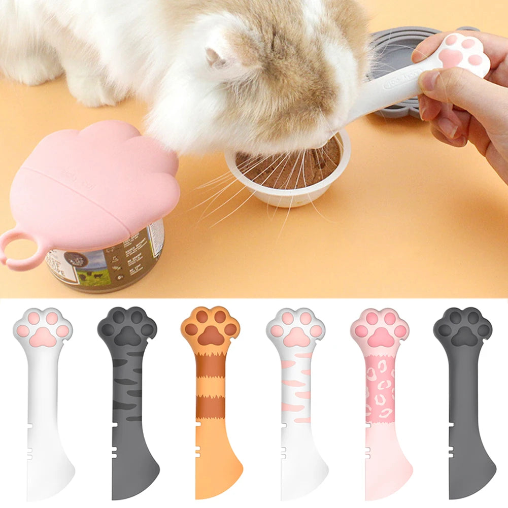 🥄 Multifunction Pet Canned Spoon – Jar Opener & Feeding Scoop for Dogs & Cats