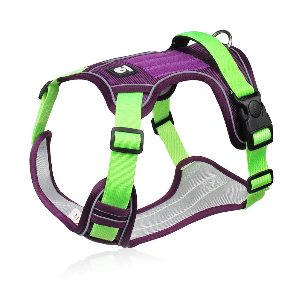 🐾 Reflective Tactical Dog Harness – Waterproof Vest for Medium & Large Dogs