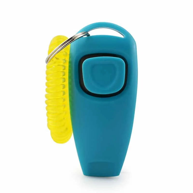 2-in-1 Pet Clicker & Dog Training Whistle with Key Ring – Obedience Training Tool for Dogs & Cats