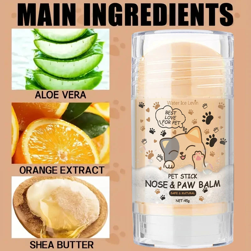 Pet Nose & Paw Balm – Moisturizing Cream for Dogs & Cats | Cracked Paw & Nose Repair